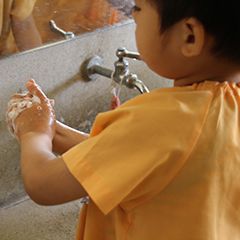 片付け・手洗い