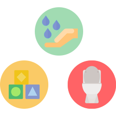 片付け・トイレ・手洗い